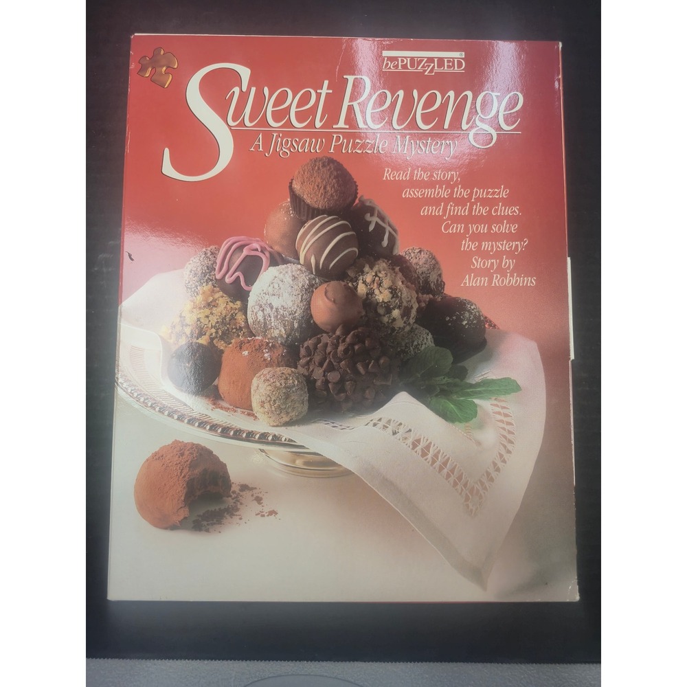 bePUZZLED Sweet Revenge Jigsaw Puzzle Mystery 500 Piece Whodunit Game 1990